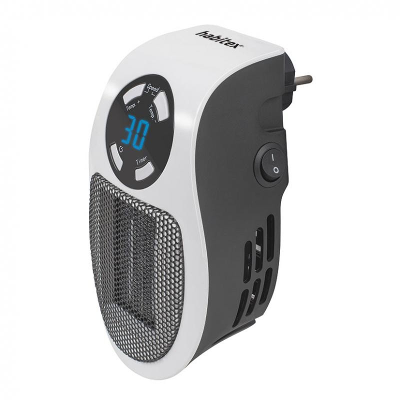 mini calefactor ceramico habitex hq 349 directo a enchufe 450w