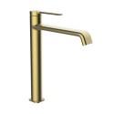 GRIFO MONOMANDO LAVABO 230 CAÑO ALTO VELVET CLEVER ORO CEPILLADO 61941