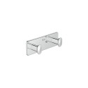 PERCHA DOBLE BAÑO CROMADO VICTORIA ROCA CON ADHESIVO O TORNILLOS A817881C00