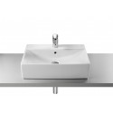 LAVABO CUADRADO SOBRE ENCIMERA DIVERTA ROCA 600x440 A32711G000