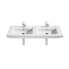 LAVABO DOBLE MURAL O SOBREMUEBLE PRISMA ROCA 1200x450 A327540000